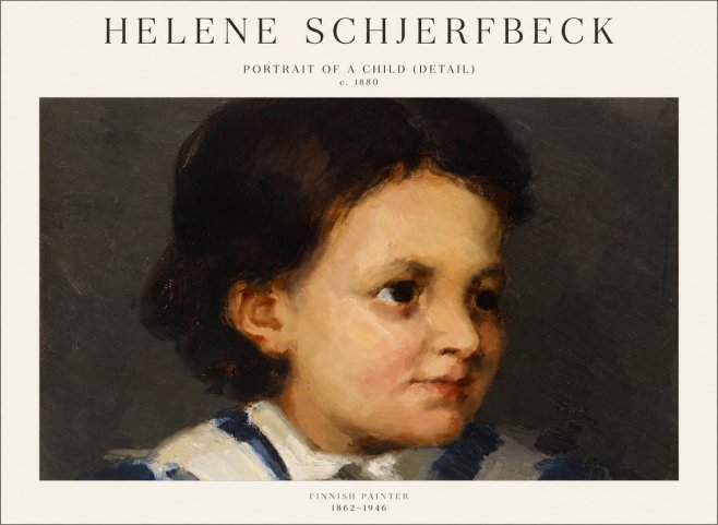 Helene Schjerfbeck Portrait of a Child (Detail) No1 - Juliste