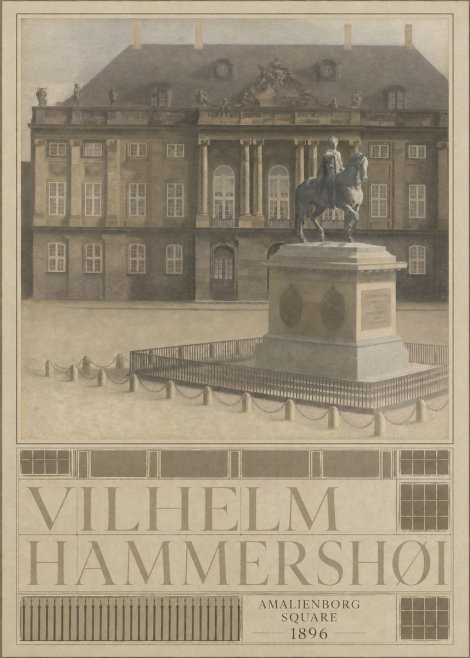 Vilhelm Hammershøi Amalienborg Square I No4 - Juliste