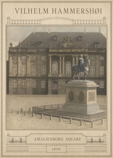 Vilhelm Hammershøi Amalienborg Square I No6 - Juliste