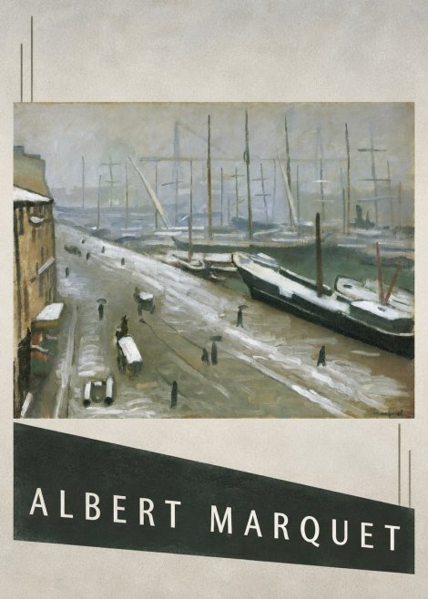 Albert Marquet Le Havre, Le Bassin Sous La Neige No3 - Juliste