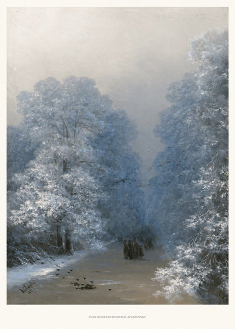 Ivan Konstantinovich Aivazovsky Winter Forest No5 - Juliste