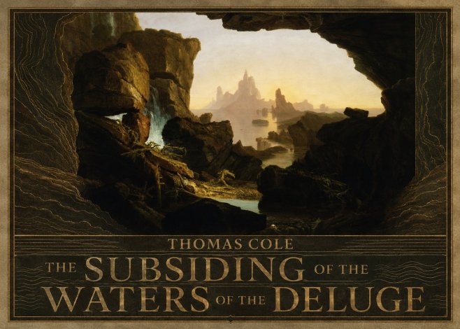 Thomas Cole The Subsiding of the Waters of the Deluge I No5 - Juliste