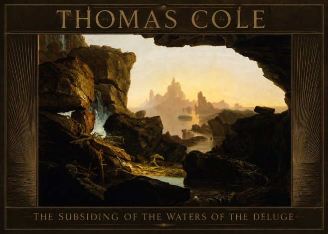 Thomas Cole The Subsiding of the Waters of the Deluge I No6 - Juliste
