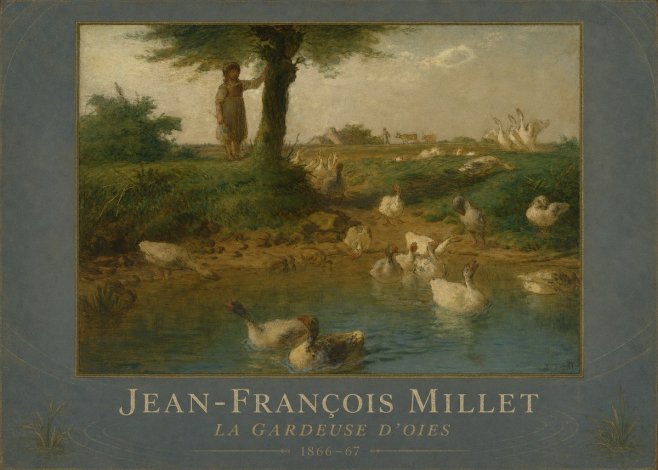 Jean-François Millet La Gardeuse D'oies No3 - Juliste