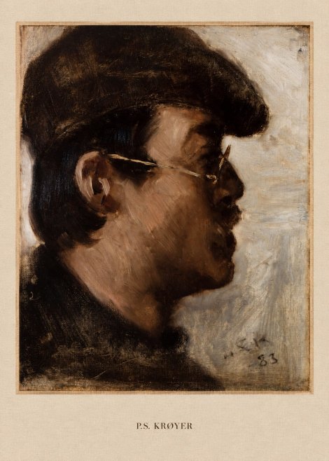 P.S. Krøyer Self-portrait with a Cap No5 - Juliste
