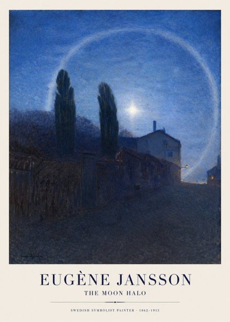 Eugène Jansson The Moon Halo No1 - Juliste