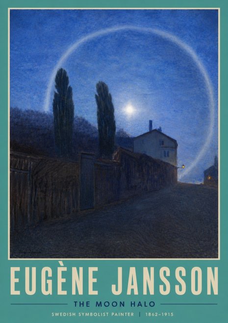 Eugène Jansson The Moon Halo No4 - Juliste