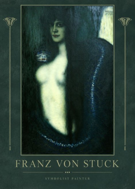 Franz von Stuck Die Sünde No2 - Juliste
