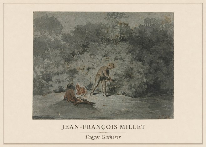Jean-François Millet Faggot Gatherer No1 - Juliste