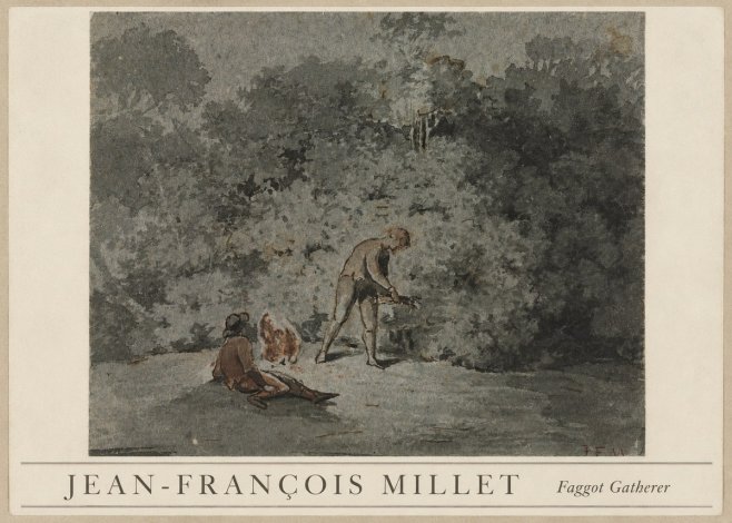 Jean-François Millet Faggot Gatherer No3 - Juliste