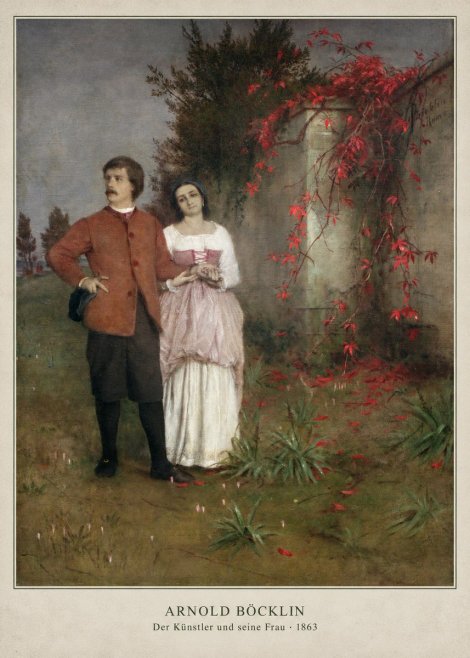 Arnold Böcklin Der Künstler Und Seine Frau No6 - Juliste