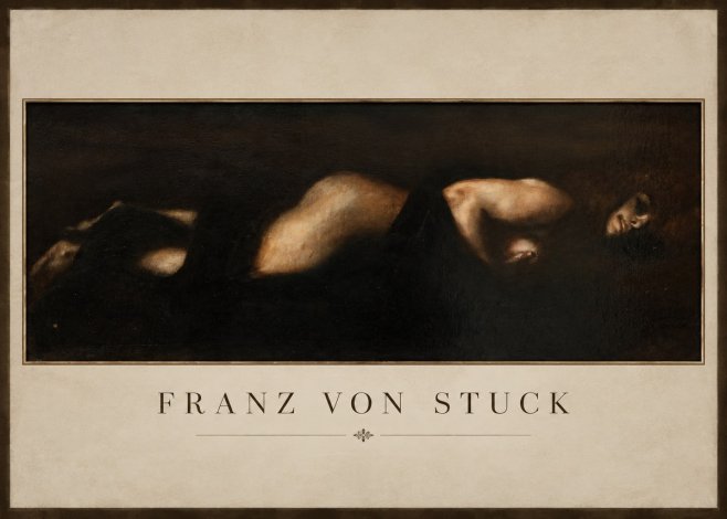 Franz von Stuck Der Schlaf No2 - Juliste