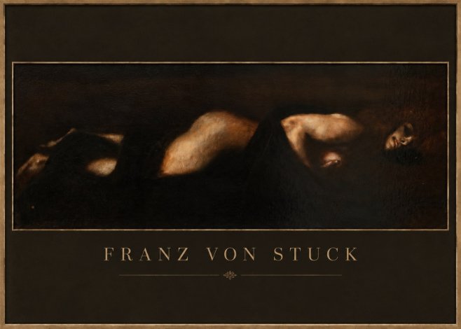 Franz von Stuck Der Schlaf No4 - Juliste
