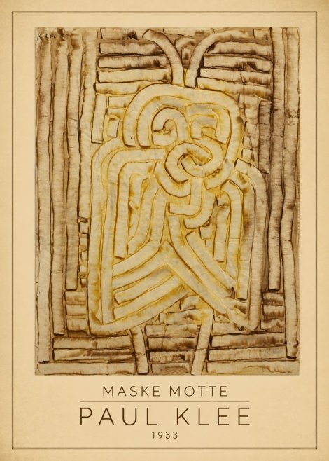 Paul Klee Maske Motte No1 - Juliste