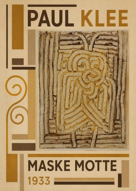 Paul Klee Maske Motte No3 - Juliste
