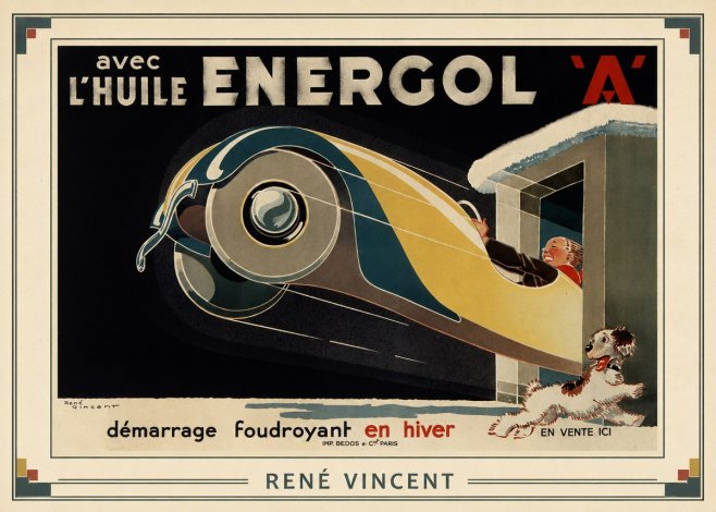 René Vincent Energol 'A' No1 - Juliste