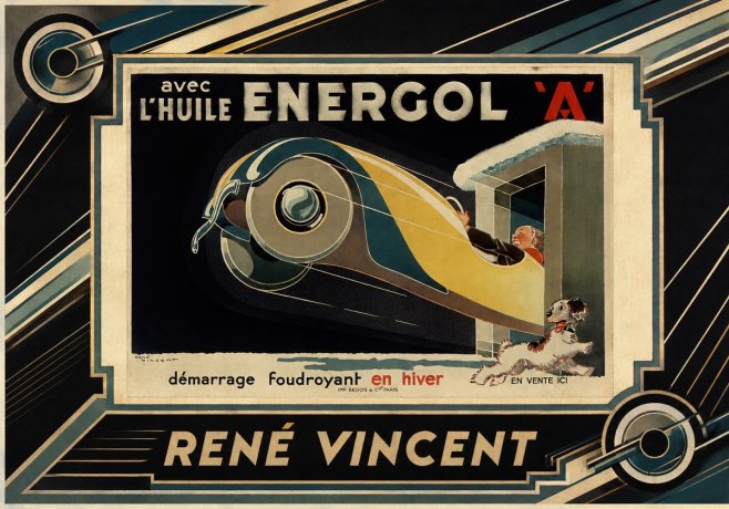 René Vincent Energol 'A' No2 - Juliste