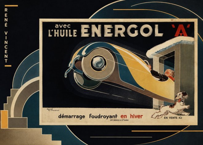 René Vincent Energol 'A' No4 - Juliste