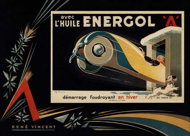 René Vincent Energol 'A' No6 - Juliste