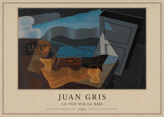 Juan Gris La Vue Sur La Baie No4 - Juliste