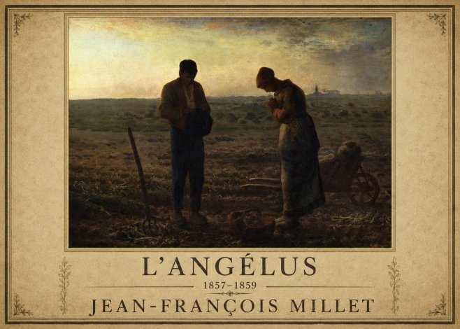 Jean-François Millet L'angélus III No1 - Juliste