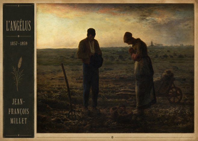 Jean-François Millet L'angélus III No2 - Juliste