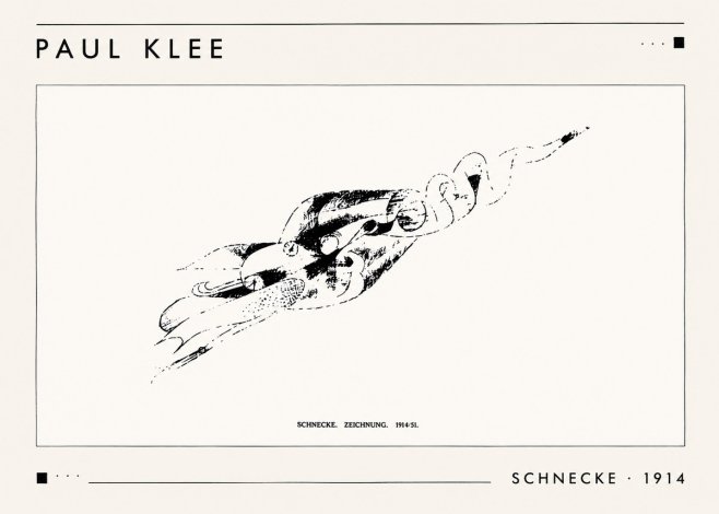 Paul Klee Schnecke No1 - Juliste