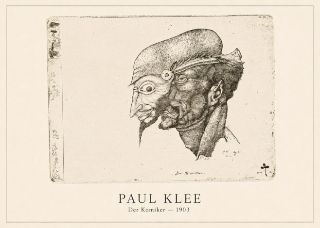 Paul Klee Der Komiker No4 - Juliste