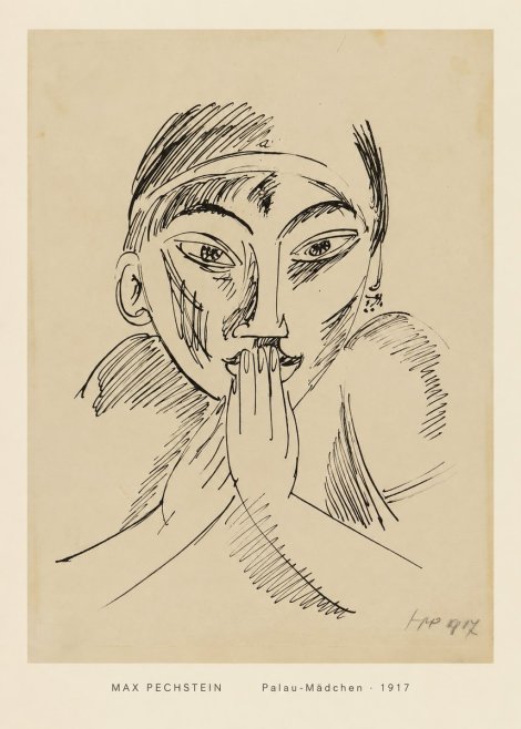 Max Pechstein Palau-mädchen No4 - Juliste