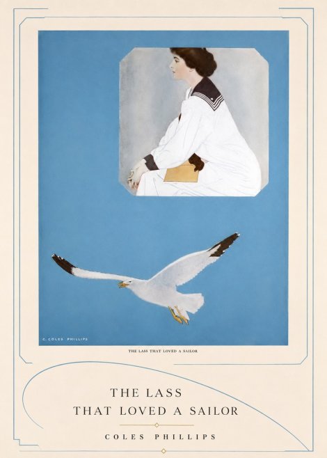Coles Phillips The Lass That Loved a Sailor No3 - Juliste