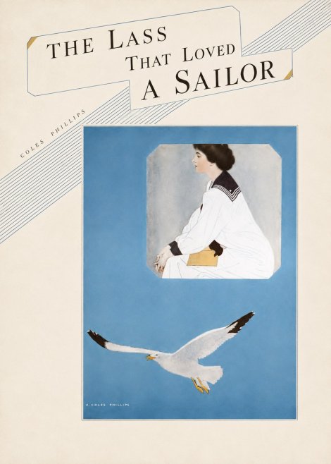 Coles Phillips The Lass That Loved a Sailor No5 - Juliste