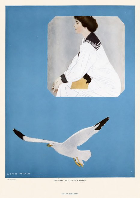 Coles Phillips The Lass That Loved a Sailor No6 - Juliste