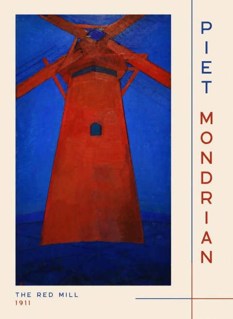 Piet Mondrian The Red Mill No2 - Juliste