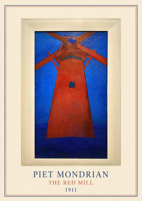 Piet Mondrian The Red Mill No4 - Juliste