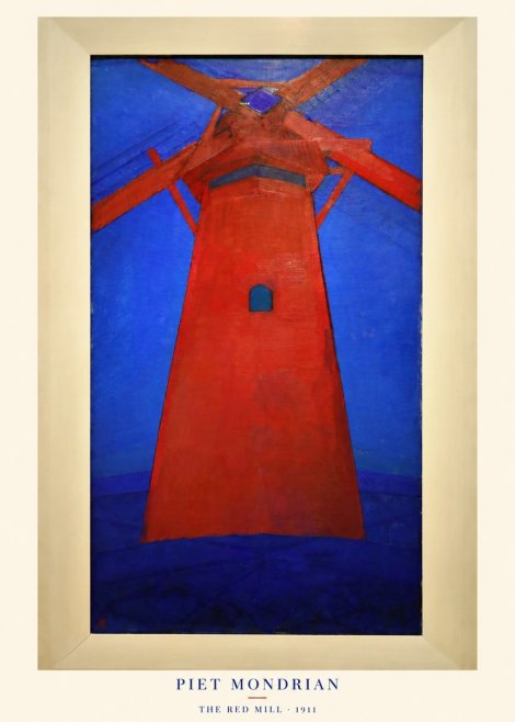 Piet Mondrian The Red Mill No5 - Juliste