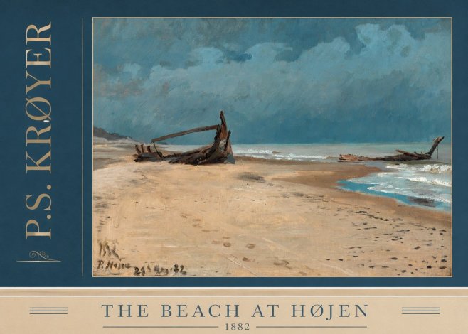 P.S. Krøyer The Beach at Højen No2 - Juliste