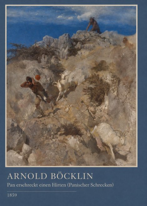 Arnold Böcklin Pan Erschreckt Einen Hirten (Panischer Schrecken) No3 - Juliste
