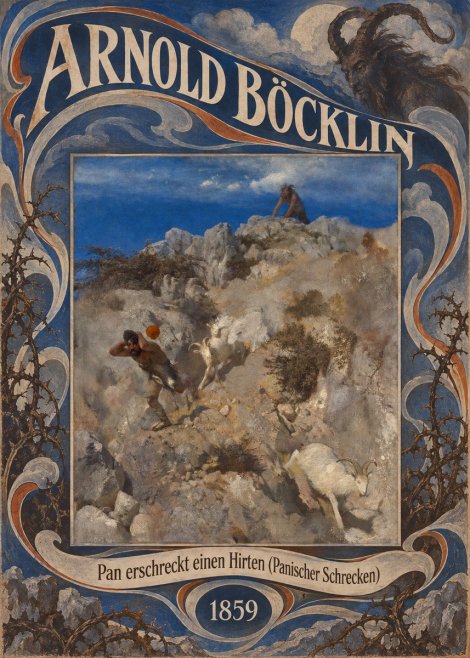 Arnold Böcklin Pan Erschreckt Einen Hirten (Panischer Schrecken) No6 - Juliste