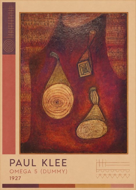 Paul Klee Omega 5 (Dummy) No2 - Juliste