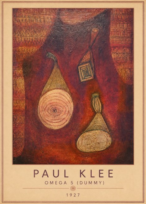 Paul Klee Omega 5 (Dummy) No4 - Juliste