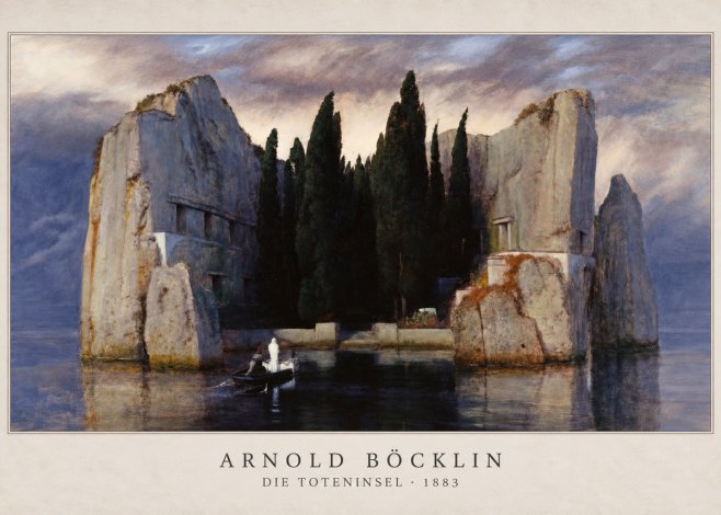 Arnold Böcklin Die Toteninsel V No2 - Juliste