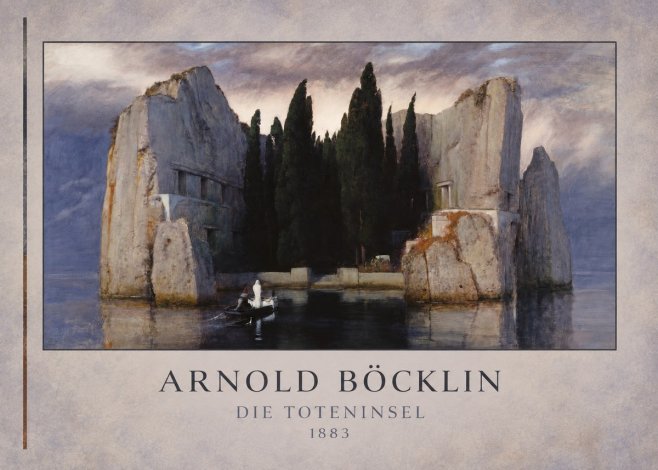 Arnold Böcklin Die Toteninsel V No3 - Juliste