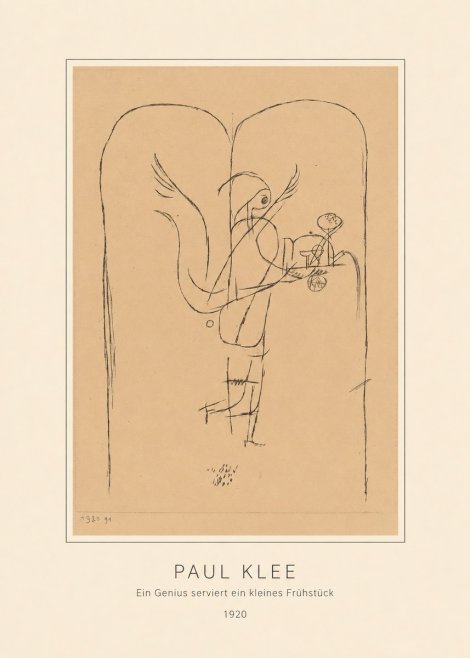 Paul Klee Ein Genius Serviert Ein Kleines Frühstück No4 - Juliste