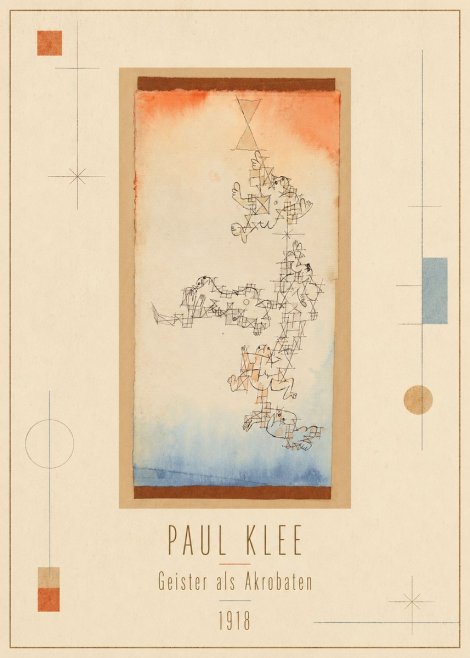 Paul Klee Geister Als Akrobaten No1 - Juliste
