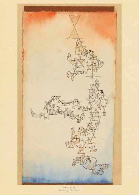 Paul Klee Geister Als Akrobaten No5 - Juliste