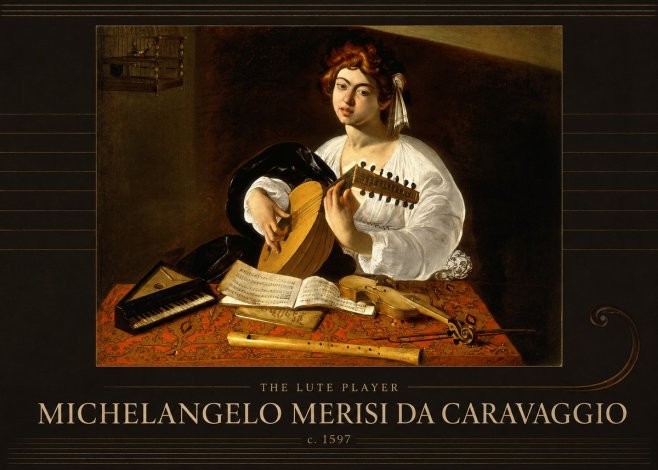 Michelangelo Merisi da Caravaggio The Lute Player No3 - Juliste