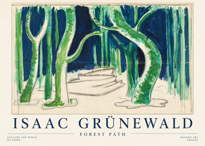 Isaac Grünewald Forest Path No1 - Juliste