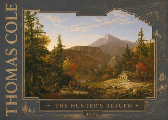 Thomas Cole The Hunter's Return II No5 - Juliste