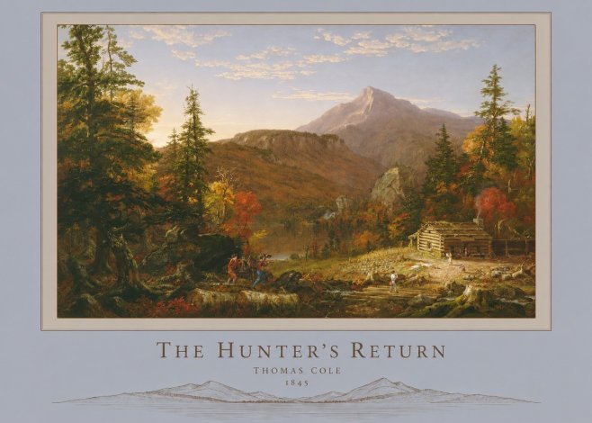 Thomas Cole The Hunter's Return II No6 - Juliste