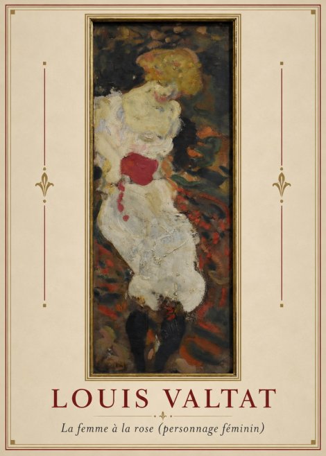 Louis Valtat La Femme À La Rose (Personnage Féminin) No2 - Juliste